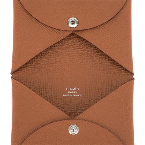 hermes calvi gold|Hermes calvi card case.